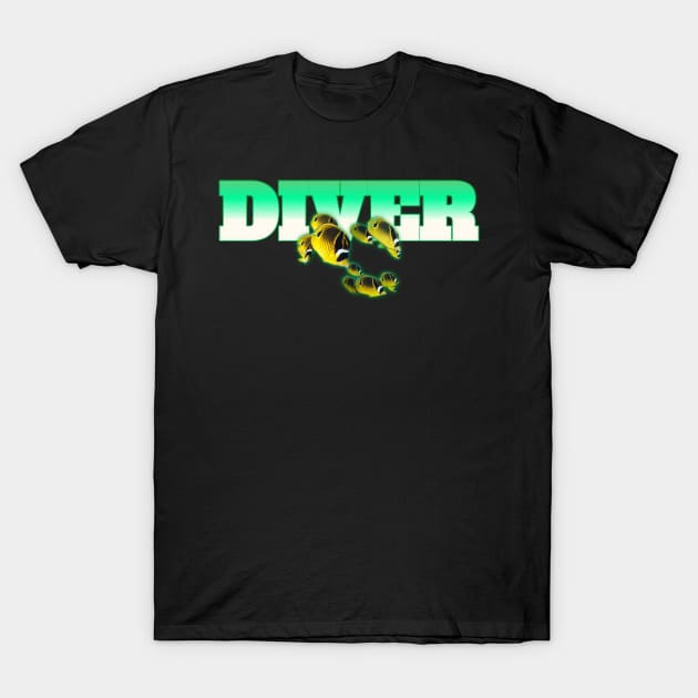 Scuba diving T-Shirt by Coreoceanart